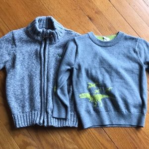 Two knit sweaters size 3T baby Gap and Carters